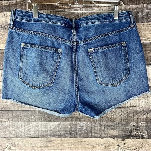 GAP Maddie Modesto Wash Cut Off Y2K Denim Shorts - Picture 2 of 6